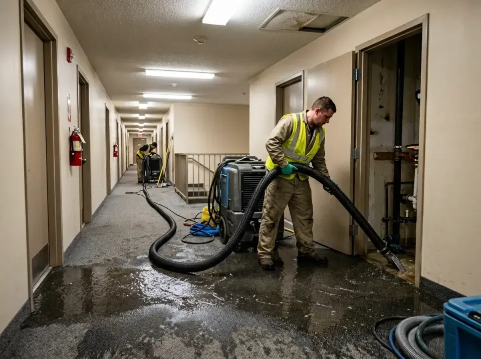 multi-unit-apartment-hallway-f-005 — frequently asked questions, Emergency Burst Pipe Water Extraction & Removal in Stormsto…